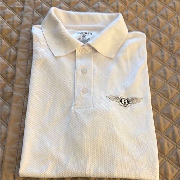 Fastred Bentley Motors White Short Sleeve Woman’s Polo Shirt.  Size Small. - Picture 1 of 5